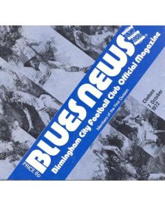 Birmingham City vChelsea official programme 07/10/1972