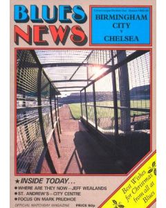 Birmingham City vChelsea official programme 1985-86