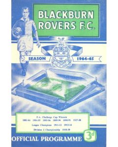 Blackburn Rovers v Chelsea official programme 13/02/1965 Football League