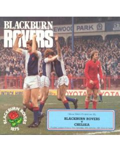 Blackburn Rovers vChelsea official programme 16/10/1982