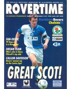 Blackburn Rovers vChelsea official programme 21/09/1998