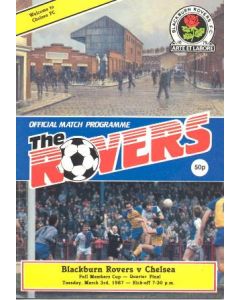 Blackburn Rovers vChelsea official programme 03/03/1987