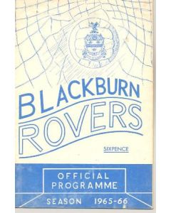 Blackburn Rovers vChelsea official programme 16/10/1965