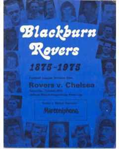 Blackburn Rovers vChelsea official programme 25/10/1975