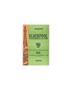 Blackpool vChelsea official programme 01/01/1966