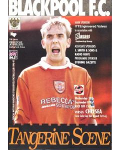 Blackpool vChelsea official programme 18/09/1996 Coca Cola Cup, Rare!