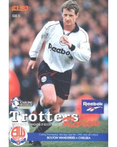 Bolton Wanderers vChelsea official programme 08/04/1996