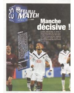 Bordeaux vChelsea official programme 26/11/2008