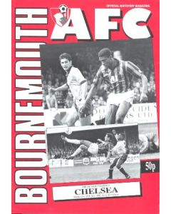 Bournemouth vChelsea official programme 29/07/1992 Friendly Match
