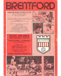 Brentford v Chelsea official programme 09/05/1978