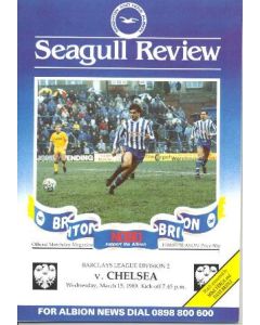 Brighton & Hove Albion vChelsea official programme 15/03/1989
