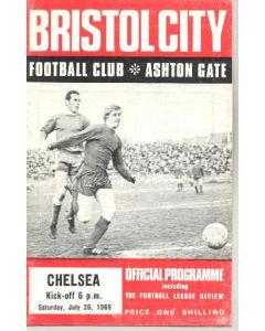 Bristol City vChelsea official programme 26/07/1969