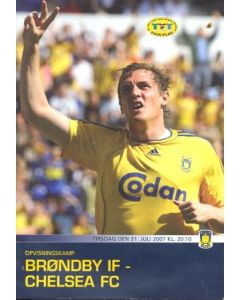 Brondby vChelsea official programme 31/07/2007