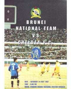 Brunei National Team v Chelsea official programme 25/05/1997