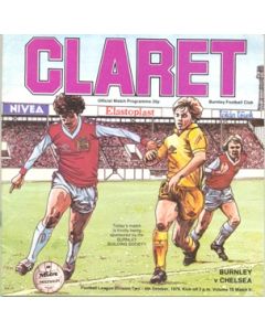 burnley v chelsea football programme 1979