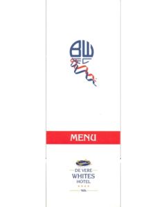 Bolton Wanderers v Chelsea Menu 15/04/2006