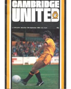 Cambridge United vChelsea official programme 13/09/1980