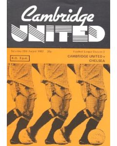 Cambridge United vChelsea official programme 28/08/1982