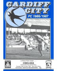 Cardiff City vChelsea official programme 28/10/1986