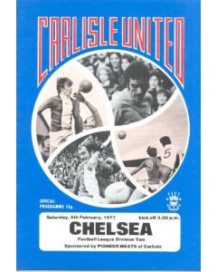  Carlisle United v Chelsea official programme 05/02/1977 