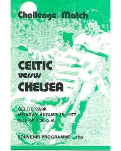 Celtic v Chelsea official programme 15/08/1977