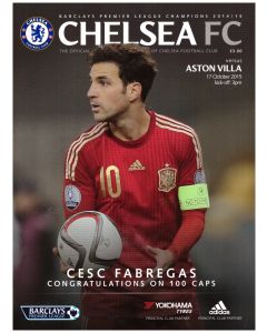 2015 chelsea v aston villa football programme