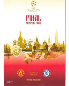 2008 Champions League Final Manchester United V Chelsea official programme