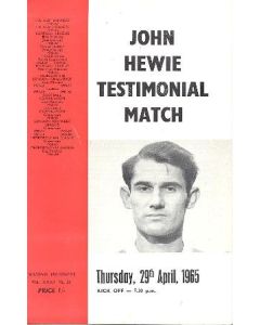 Charlton Athletic vChelsea official programme 29/04/1965 John Hewie Testimonial Match
