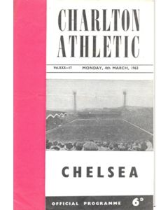 Charlton Athletic v Chelsea football programme 04/03/1963