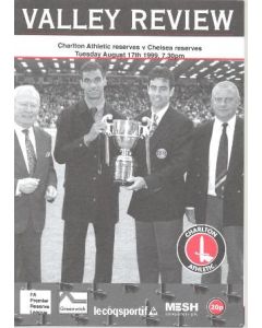 Charlton Athletic Reserves vChelsea Reserves official programme 17/08/1999
