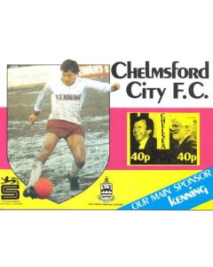 Chelmsford vChelsea official programme Season 1985-1986