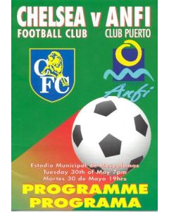Chelsea v Anfi, Spain official programme 30/05/1981 in Spanish