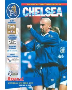 Chelsea v Arsenal official programme 05/04/1997 Carling Premiership