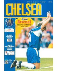 Chelsea v Arsenal official programme 21/09/1997