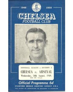 Chelsea v Arsenal official programme 24/08/1949