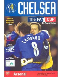 Chelsea v Arsenal official programme 25/03/2003