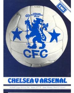 Chelsea v Arsenal official programme 27/03/1978