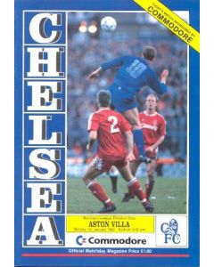 Chelsea v Aston Villa official programme 01/01/1990