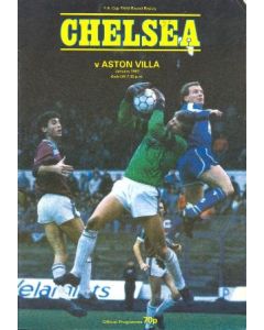 Chelsea v Aston Villa official programme January 1987
