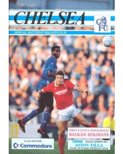 Chelsea v Aston Villa official programme 03/11/1990