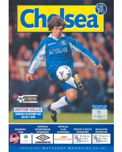 Chelsea v Aston Villa official programme 09/12/1998