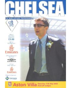 Chelsea v Aston Villa official programme 11/05/2002 Premier League