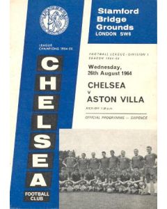 Chelsea v Aston Villa official programme 26/08/1964