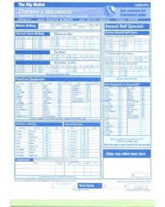 Chelsea v Barcelona betting slip 05/04/2000