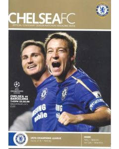 Chelsea v Barcelona official programme 22/02/2006