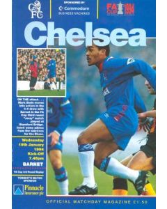 Chelsea v Barnet official programme 19/01/1994