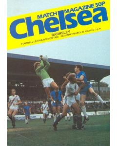 Chelsea v Barnsley official programme 26/03/1983