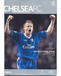 Chelsea v Bayern Munich official programme 06/04/2005