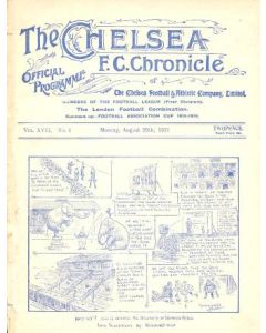 Chelsea v Birmingham official programme 29/08/1921