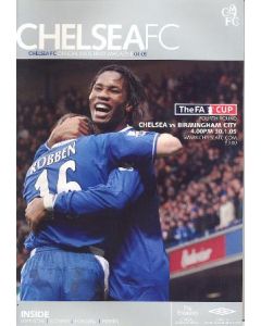 Chelsea v Birmingham City official programme 30/01/2005
